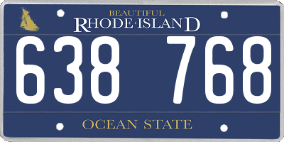 RI license plate 638768