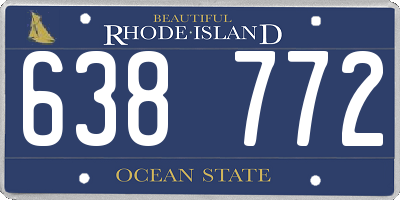 RI license plate 638772
