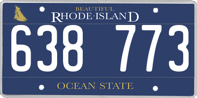 RI license plate 638773