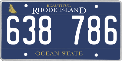 RI license plate 638786