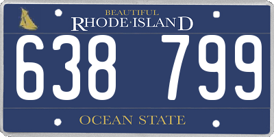 RI license plate 638799