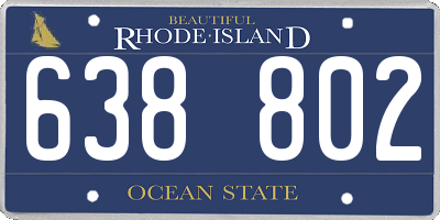RI license plate 638802