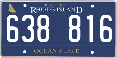 RI license plate 638816