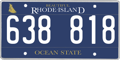 RI license plate 638818