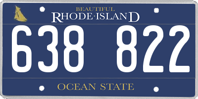RI license plate 638822