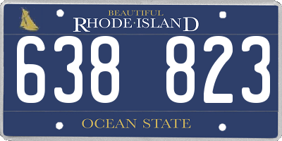 RI license plate 638823