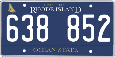 RI license plate 638852