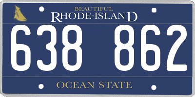 RI license plate 638862