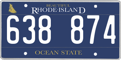 RI license plate 638874
