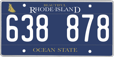 RI license plate 638878