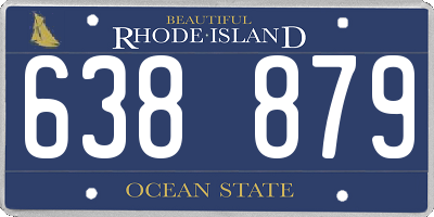 RI license plate 638879