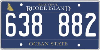 RI license plate 638882