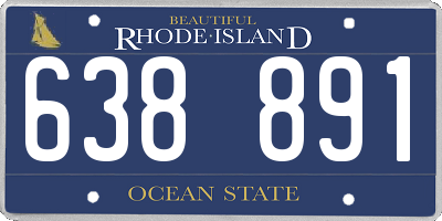 RI license plate 638891