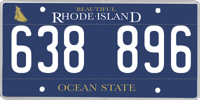 RI license plate 638896