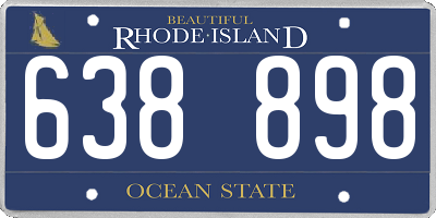 RI license plate 638898