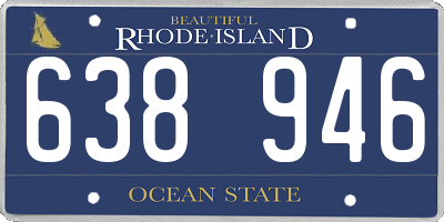 RI license plate 638946