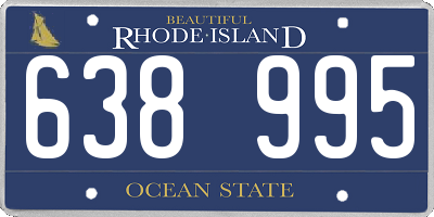 RI license plate 638995