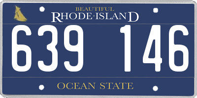 RI license plate 639146