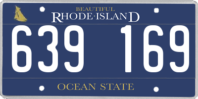 RI license plate 639169
