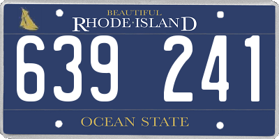 RI license plate 639241