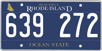 RI license plate 639272