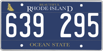 RI license plate 639295