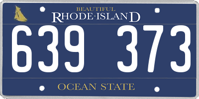 RI license plate 639373