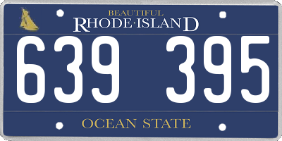RI license plate 639395
