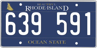 RI license plate 639591