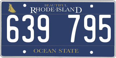 RI license plate 639795