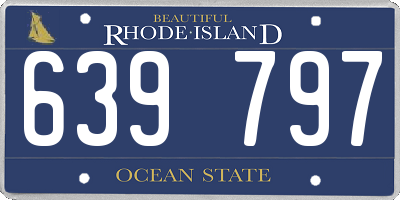 RI license plate 639797