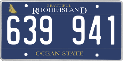 RI license plate 639941