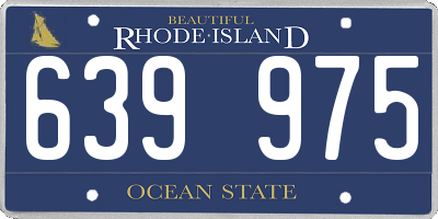 RI license plate 639975