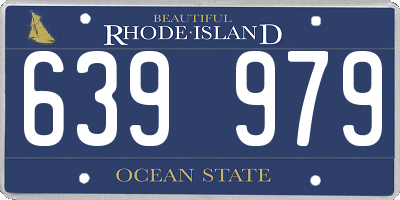 RI license plate 639979