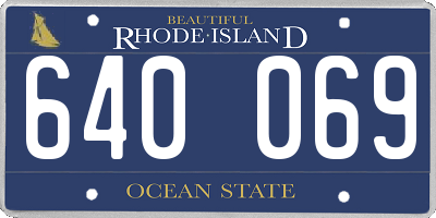 RI license plate 640069