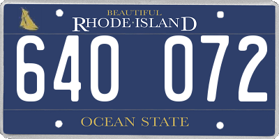 RI license plate 640072