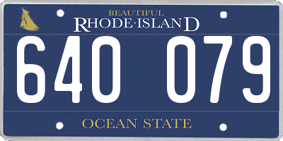 RI license plate 640079
