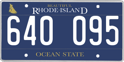 RI license plate 640095