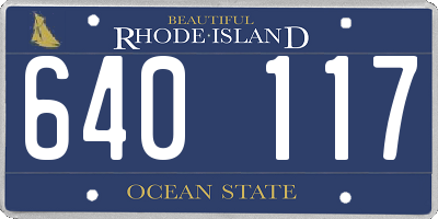 RI license plate 640117