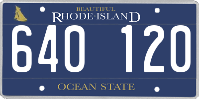 RI license plate 640120