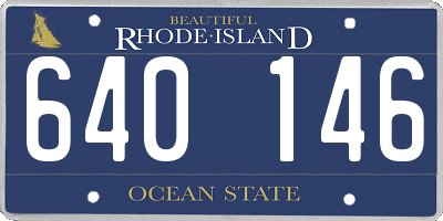 RI license plate 640146