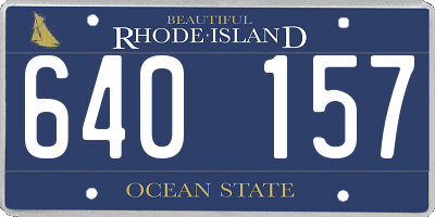 RI license plate 640157