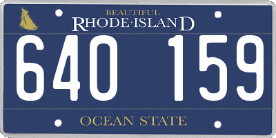 RI license plate 640159