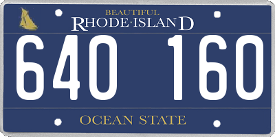 RI license plate 640160