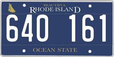 RI license plate 640161