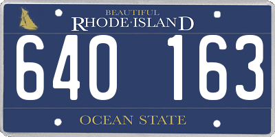 RI license plate 640163