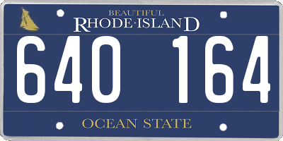 RI license plate 640164