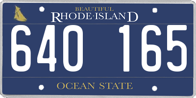 RI license plate 640165