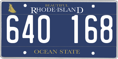 RI license plate 640168