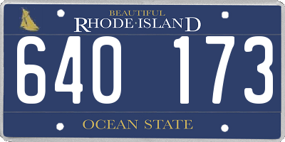 RI license plate 640173
